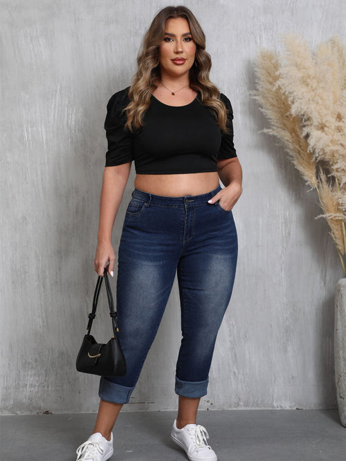 Here Comes The Sun Midrise Skinny Capris