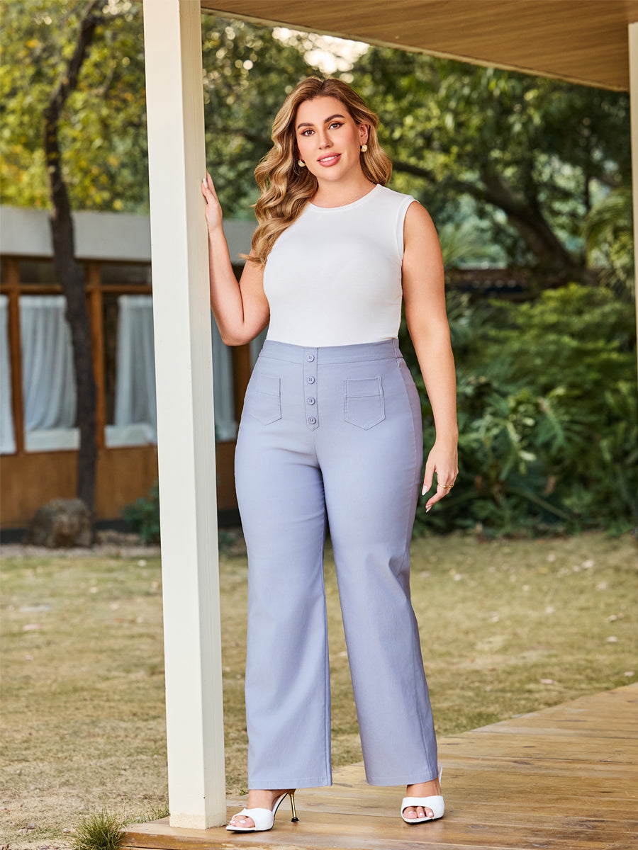 Women’s Casual High Waist Stretch Pants