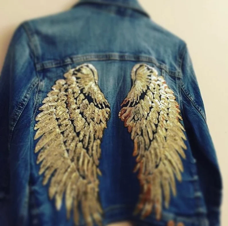 Angel Wing Denim Jacket
