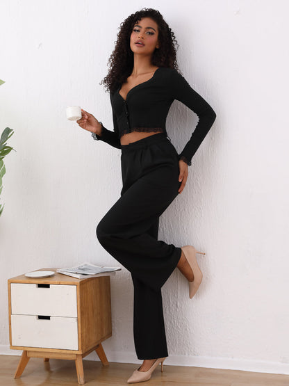 Women's Plain Simple Daily Casual Long Pants