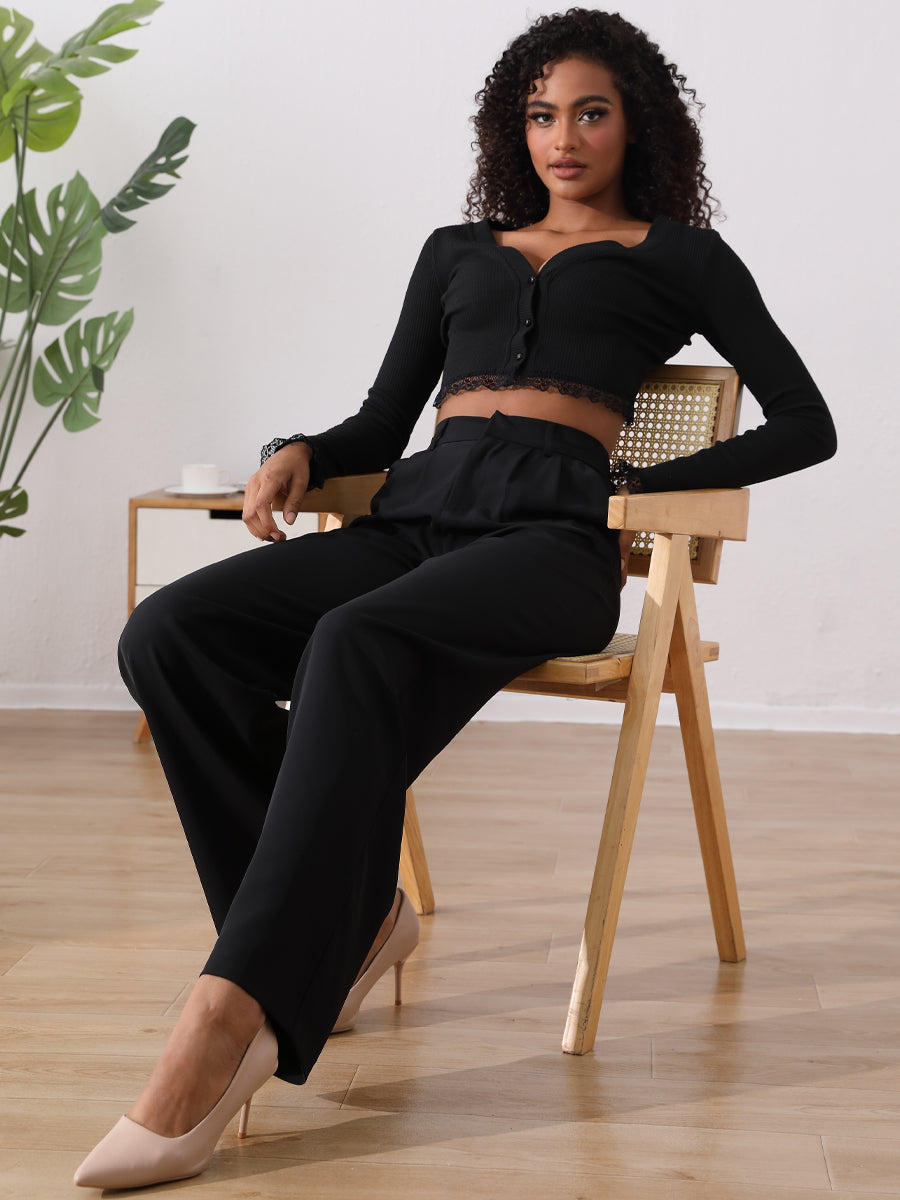 Women's Plain Simple Daily Casual Long Pants