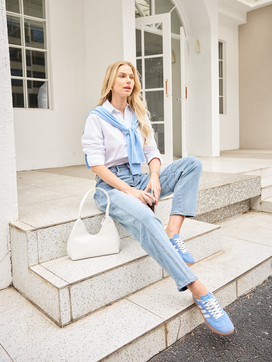 Mid-rise Barrel Jeans