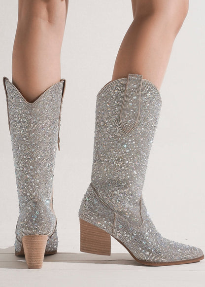 Women's Silver Dollar Western Boots - Snip Toe