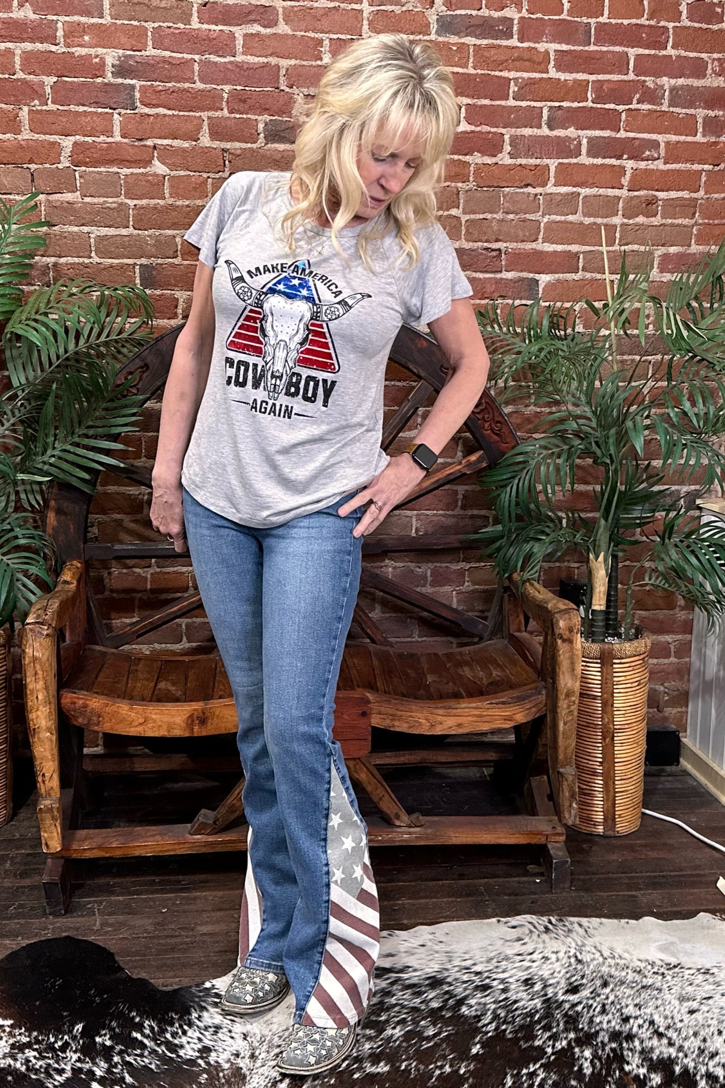 Judy Blue Americana Flag Print Jeans