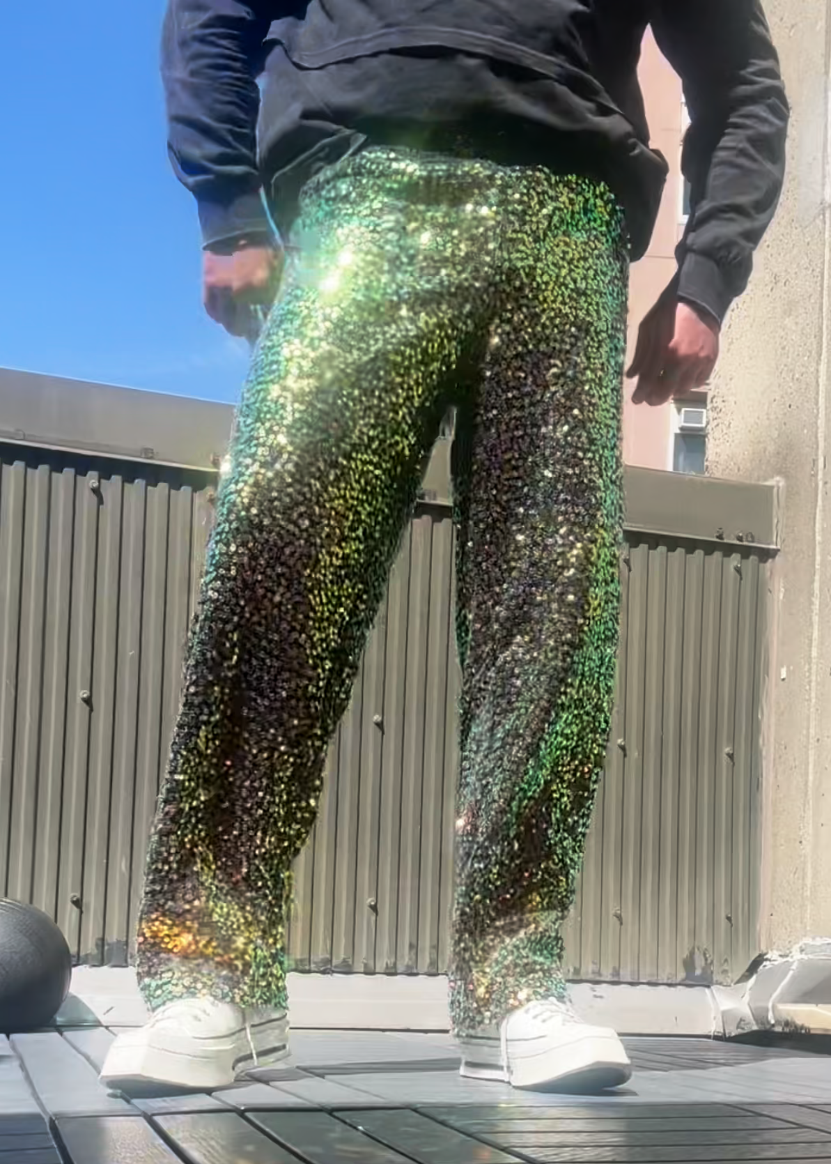 Sequin Disco Pants – Festival Rave Joggers