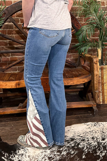 Judy Blue Americana Flag Print Jeans