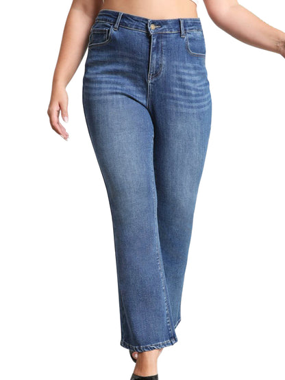 High-Waist Classic Flare Denim
