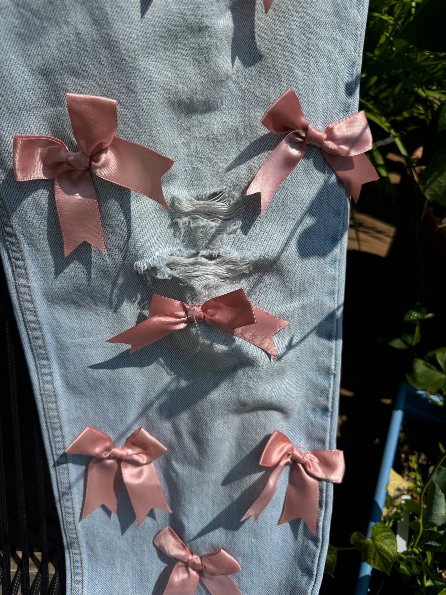 Blush Bows Jeans