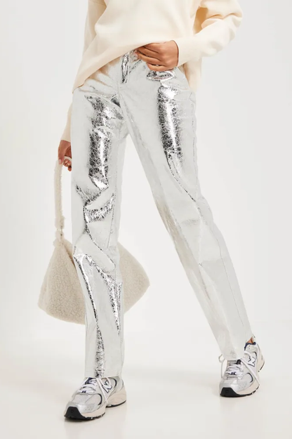 Amy Lynn Textured Metallic Pant