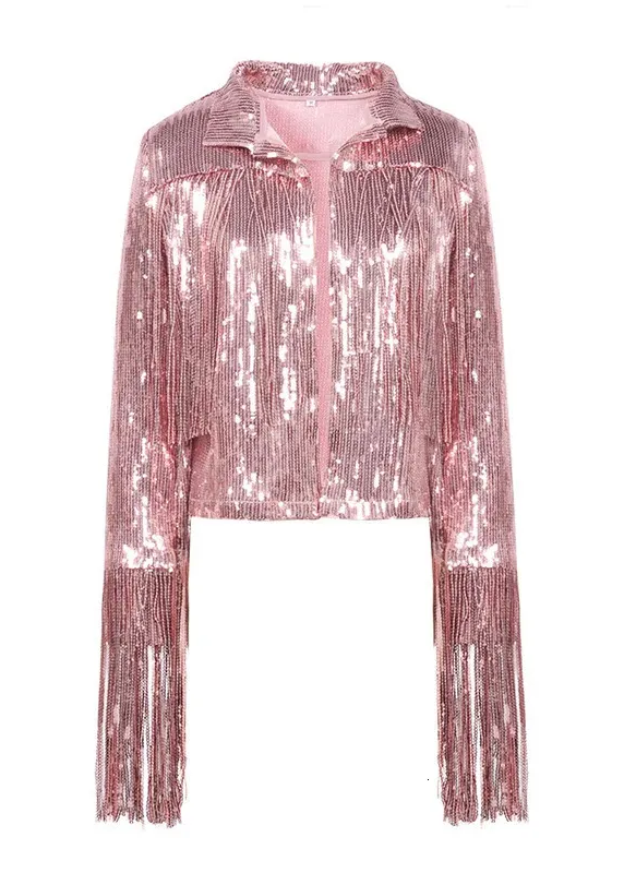 Hip Cowgirl Rodeo Tassel Sequin Jacket