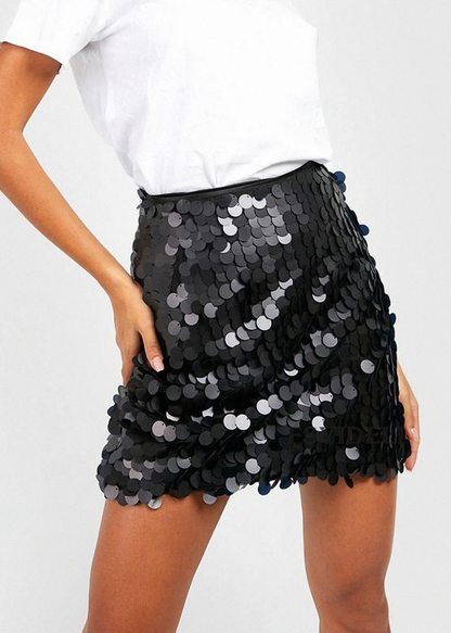 Glamorous Semi-Sheer Body-Hugging Skirt Ensemble